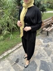 Siyah Şalvar Basic Takım