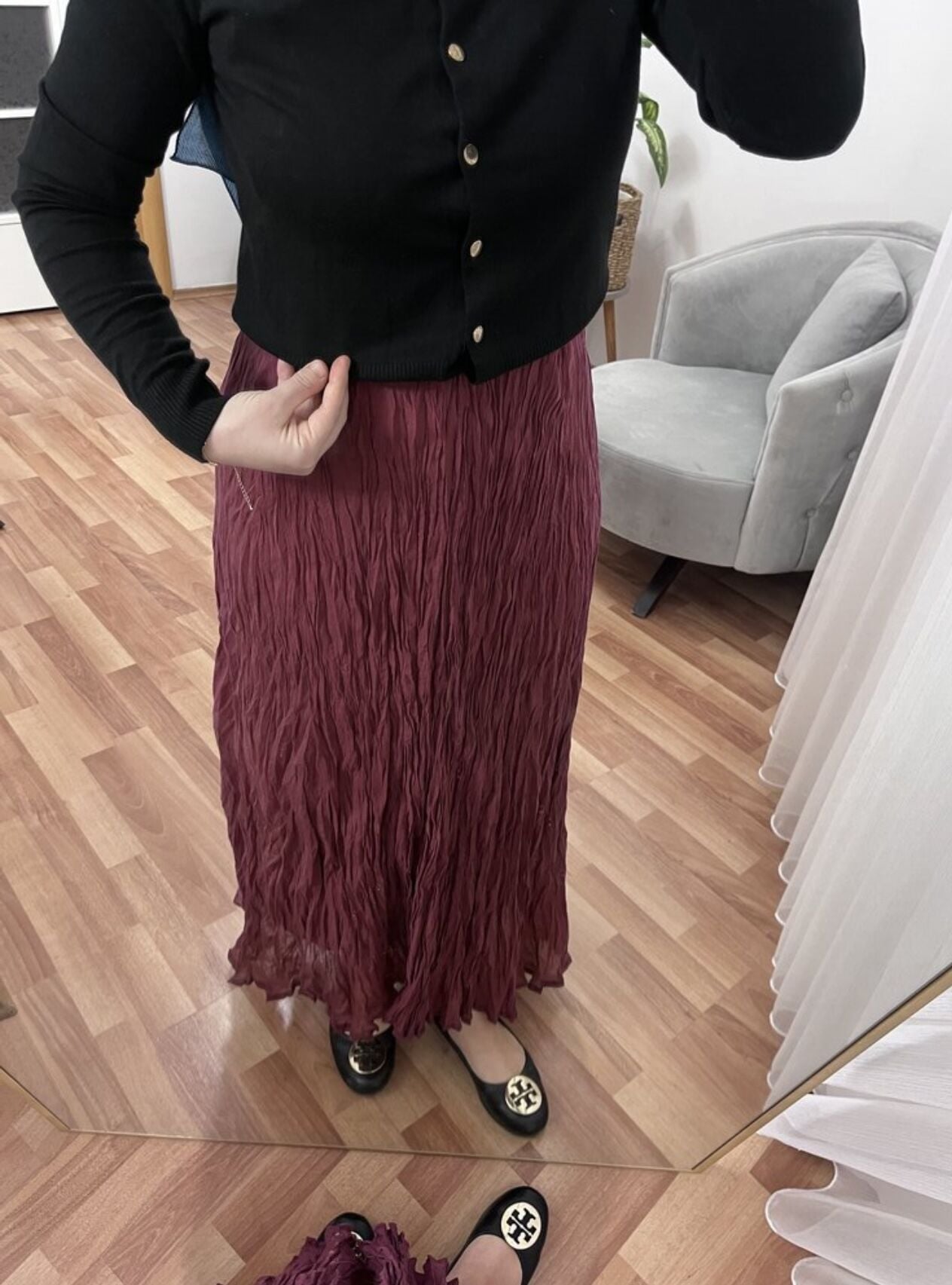 Borda Kırışık Etek