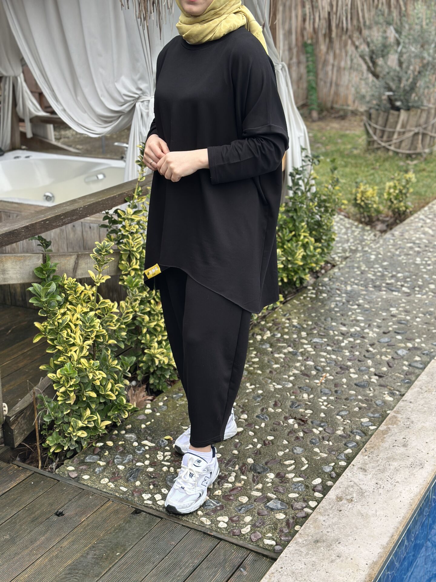 Siyah Şalvar Basic Takım