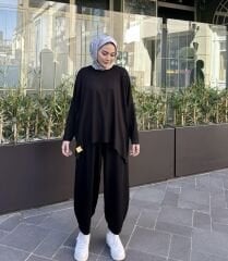 Siyah Şalvar Basic Takım