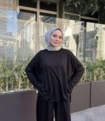 Siyah Şalvar Basic Takım