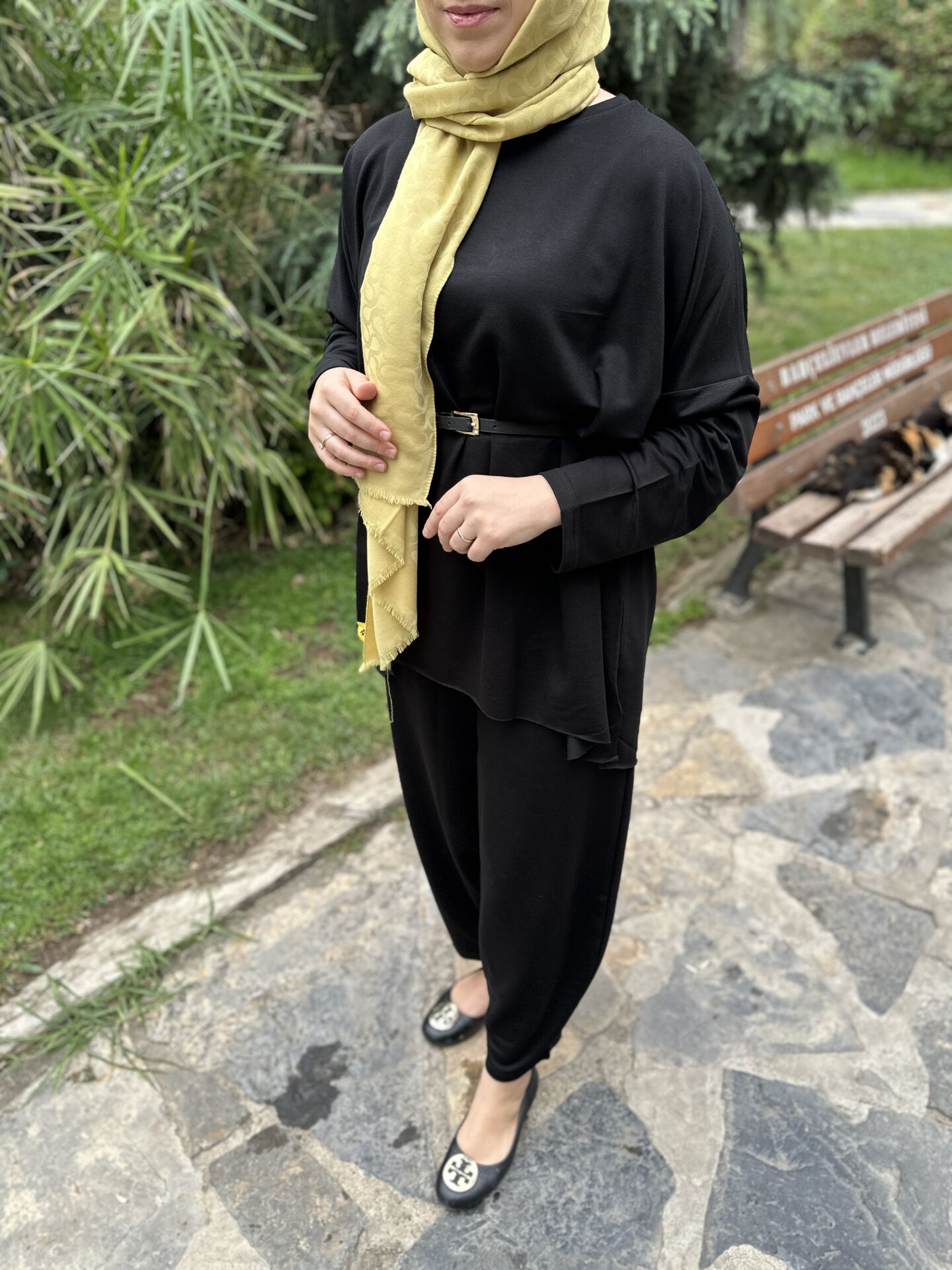 Siyah Şalvar Basic Takım