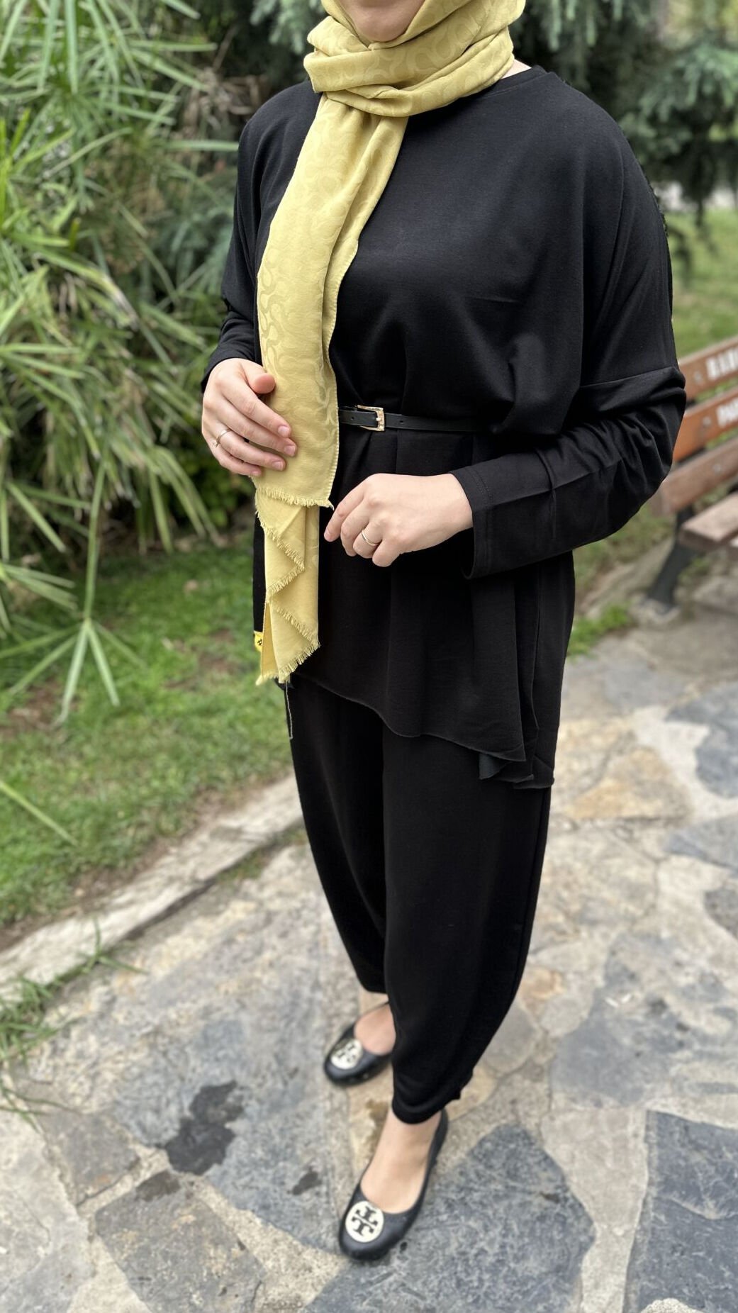 Siyah Şalvar Basic Takım