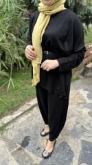 Siyah Şalvar Basic Takım