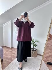 Siyah Etek Görünümlü Pantolon