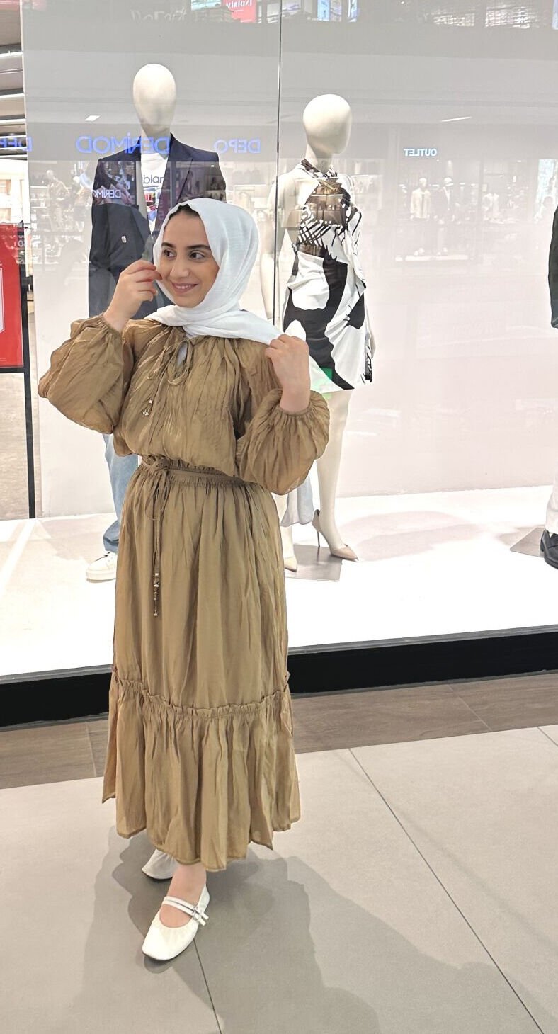 Camel  Pamuklu Kırışık Takım