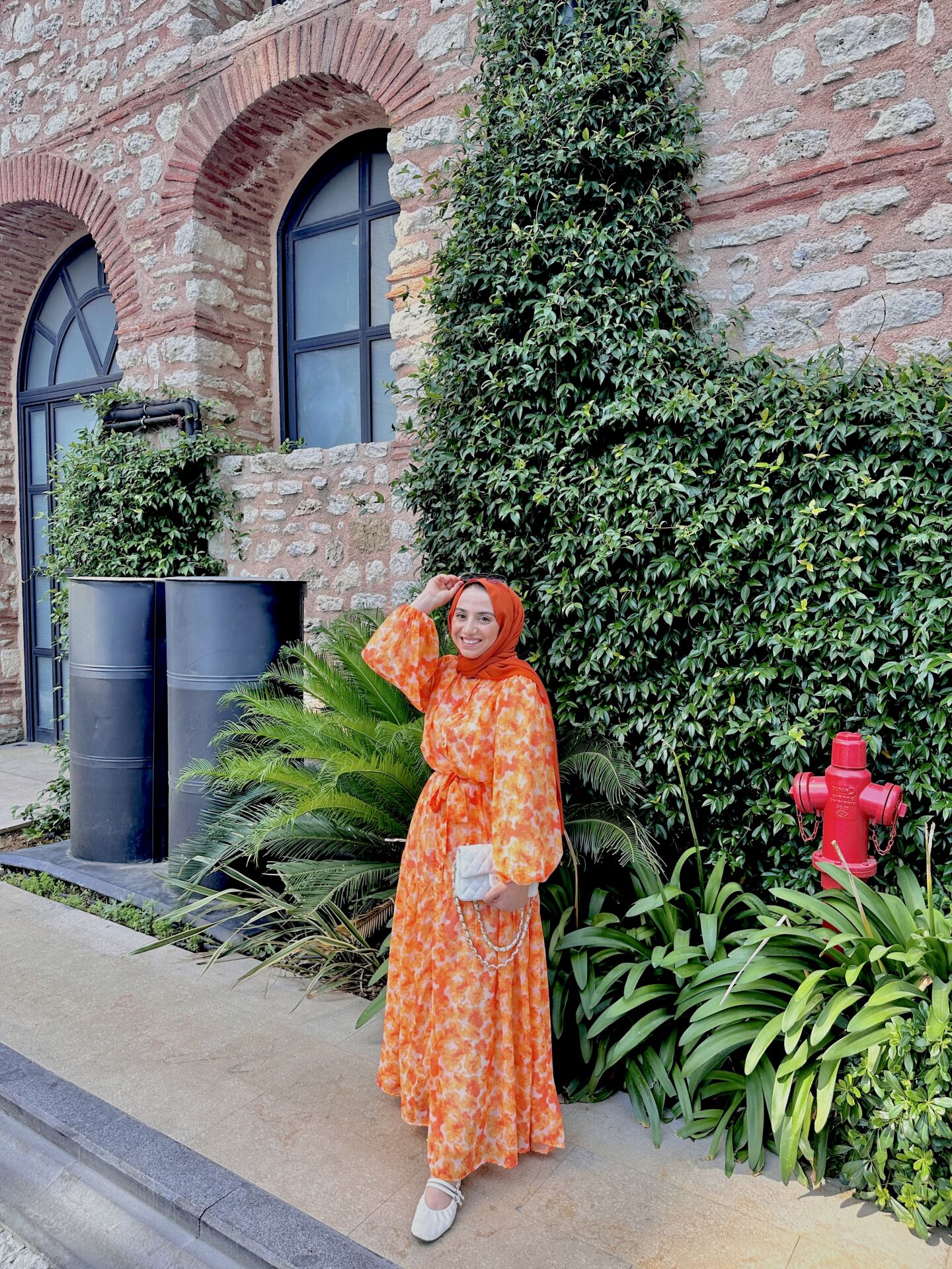 Şifon Çiçek Desenli Elbise