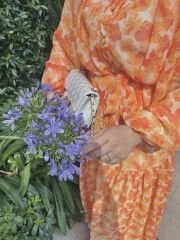 Şifon Çiçek Desenli Elbise