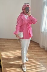 Taş Detaylı Kap Pembe