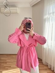 Taş Detaylı Kap Pembe