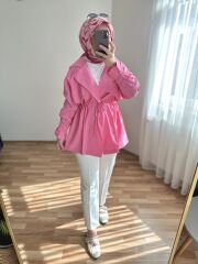 Taş Detaylı Kap Pembe