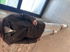 Beyaz Çimalı Scuba Pantolon