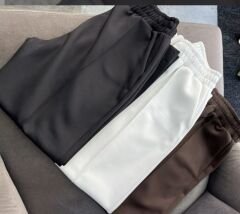 Beyaz Çimalı Scuba Pantolon