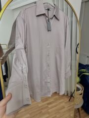 Oversize Gömlek Pudra