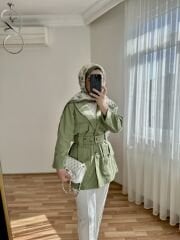 Gabardin Ceket Yeşil