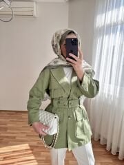 Gabardin Ceket Yeşil