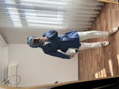 Gabardin Ceket İndigo