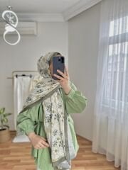 Keten Gömlek Yeşil