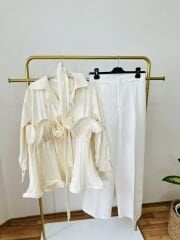 Palazzo Pantolon Beyaz