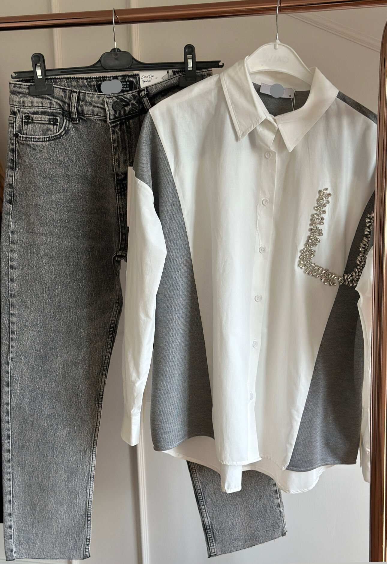 Kesik Paça Mom Jean