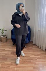 Yarım Fermuarlı Takım Antrasit