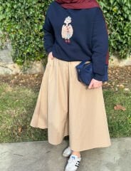 Taşlı Ayıcık Sweat  Lacivert