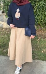 Taşlı Ayıcık Sweat  Lacivert