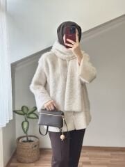 Atkılı Yumoş Kap Ekru