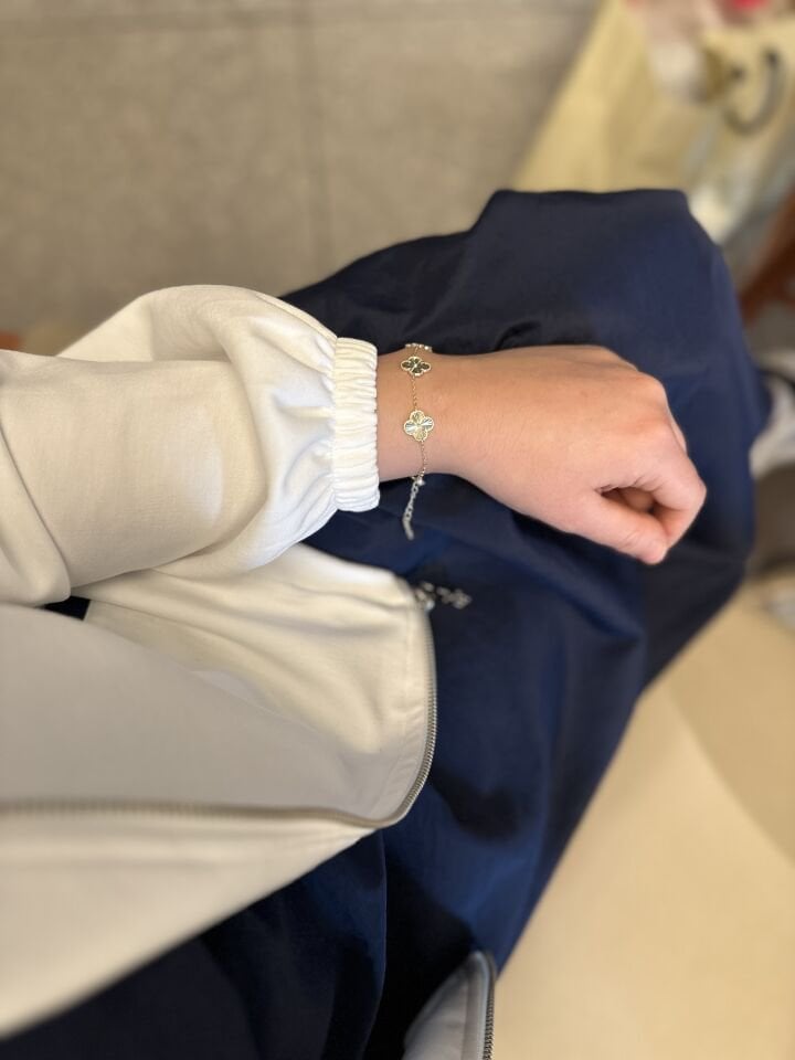 Ekru Garni Detaylı İkili Elbise | Lacivert-Beyaz