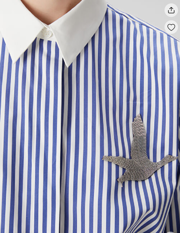 Beymen Club Mavi Beyaz Çizgili Gömlek