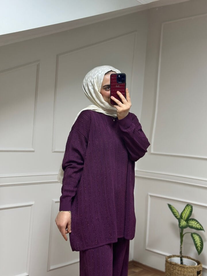 Simli Merserize Takım | Mürdüm